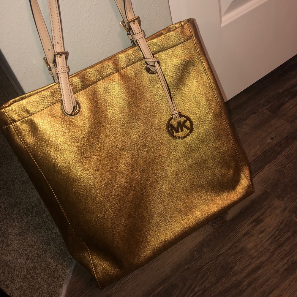 Michael Kors Gold Tote